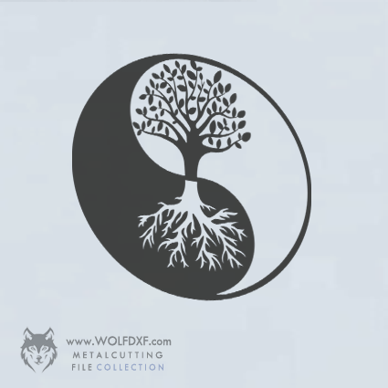 Yin and Yang, Tree of Life Design D-007