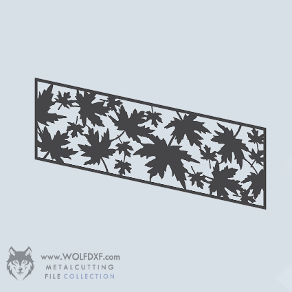 Rectangular Leaves Wall Art Decor
